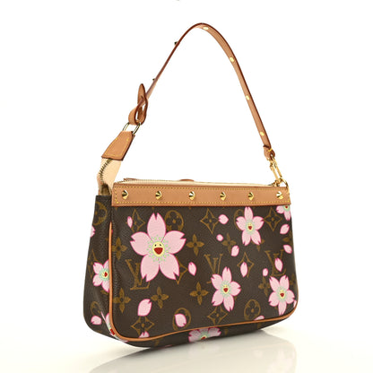 Louis Vuitton Monogram Cherry Blossom Pochette Accessories Brown 3 of 7