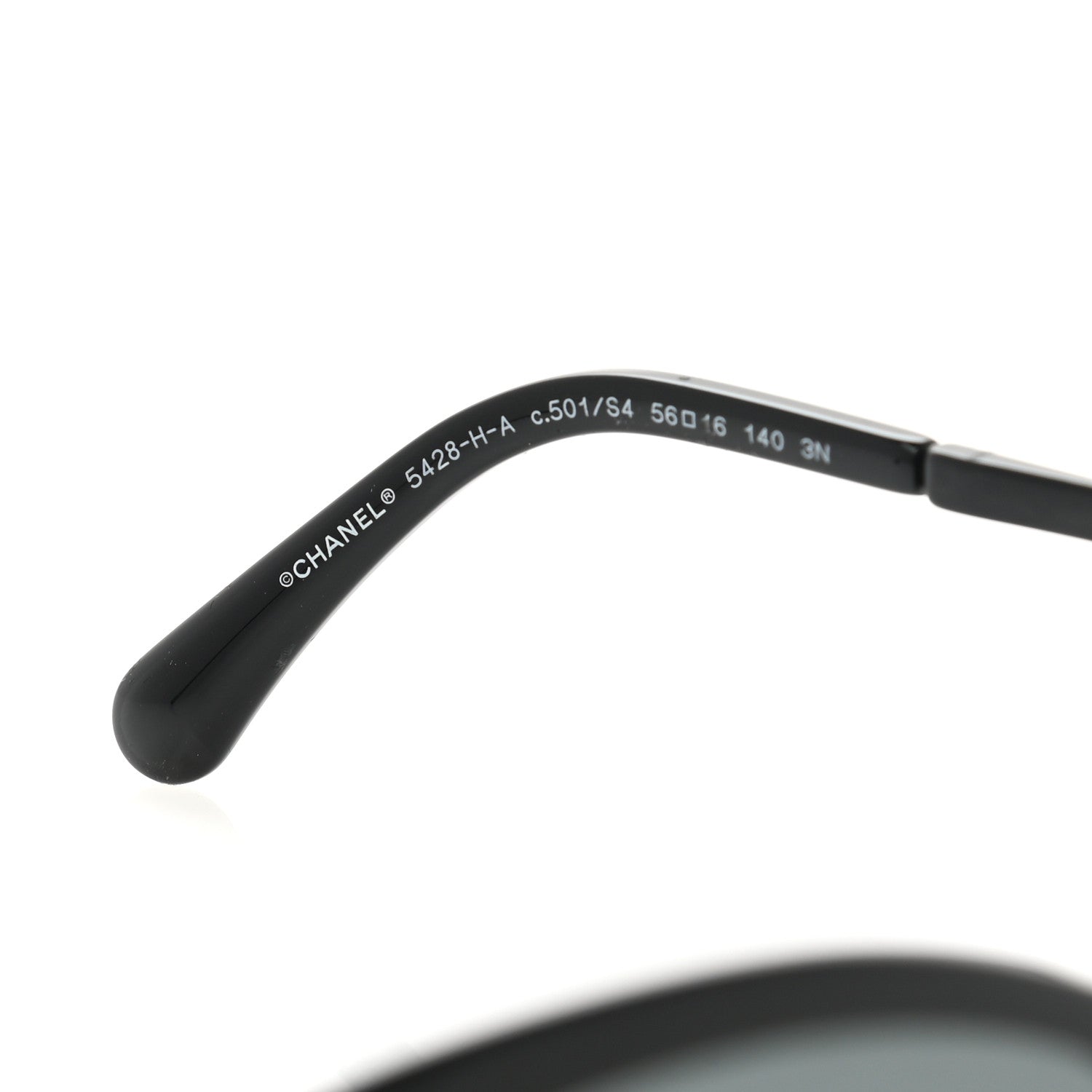 Chanel Acetate Pearl Sunglasses 5428-H Black 5 of 8
