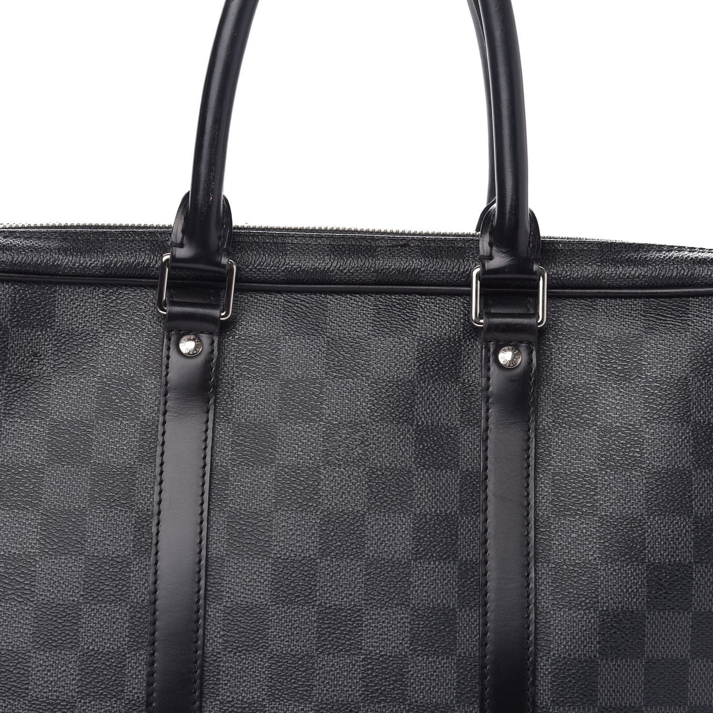 Damier Graphite Porte-Documents Voyage