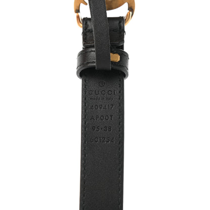 Gucci Calfskin Double G 20mm Belt 95 38 Black 3 of 6