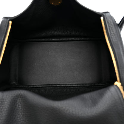 Hermes Taurillon Clemence Lindy 26 Black 5 of 11