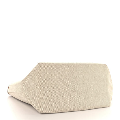 Hermes Military Toile Canvas Swift Steeple 25 Bag Gold 4 of 11