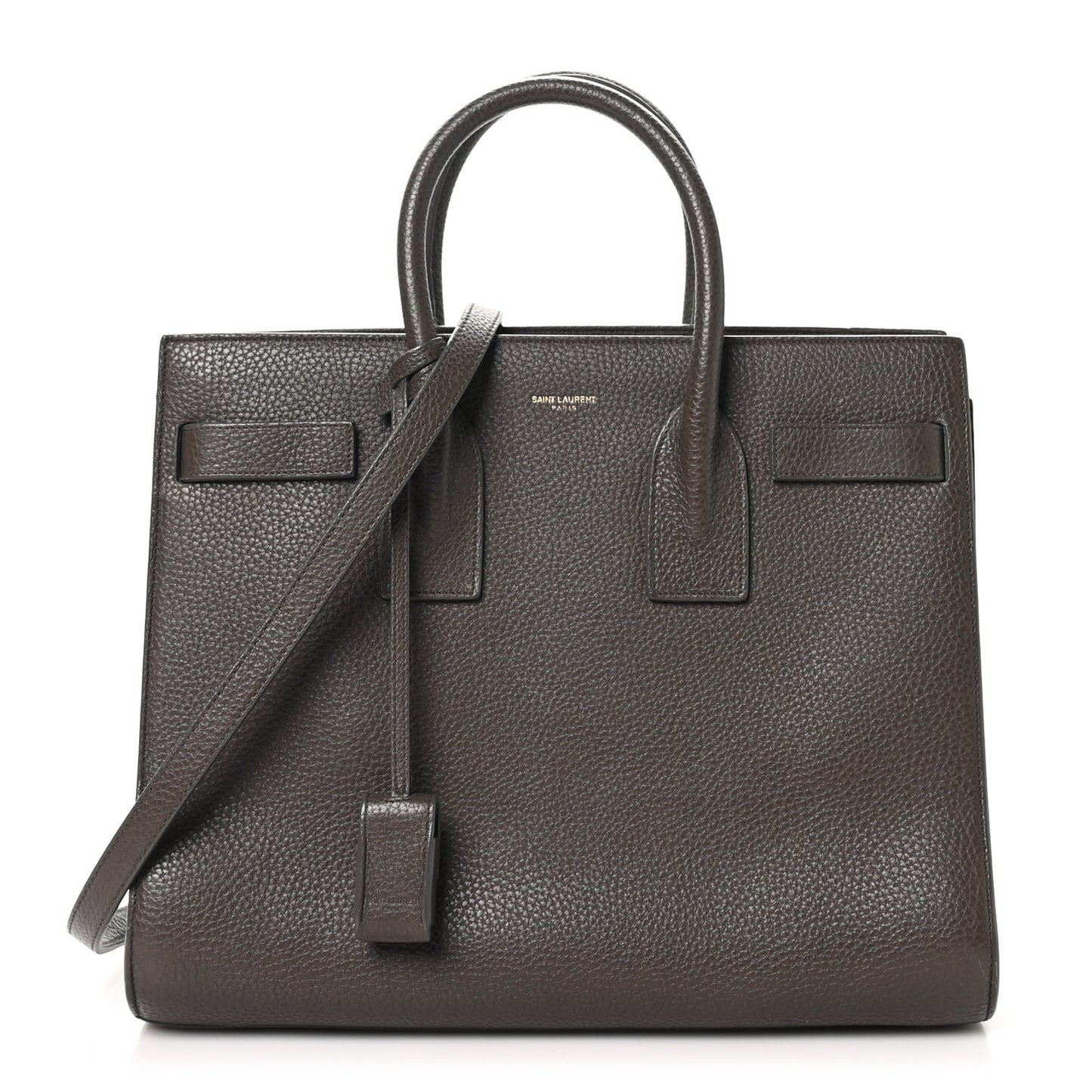 Grained Calfskin Small Sac De Jour Taupe