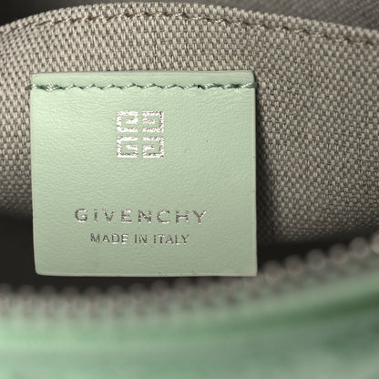 Givenchy Terry Cloth Logo Zipped Pouch Aqua Green 6 of 13