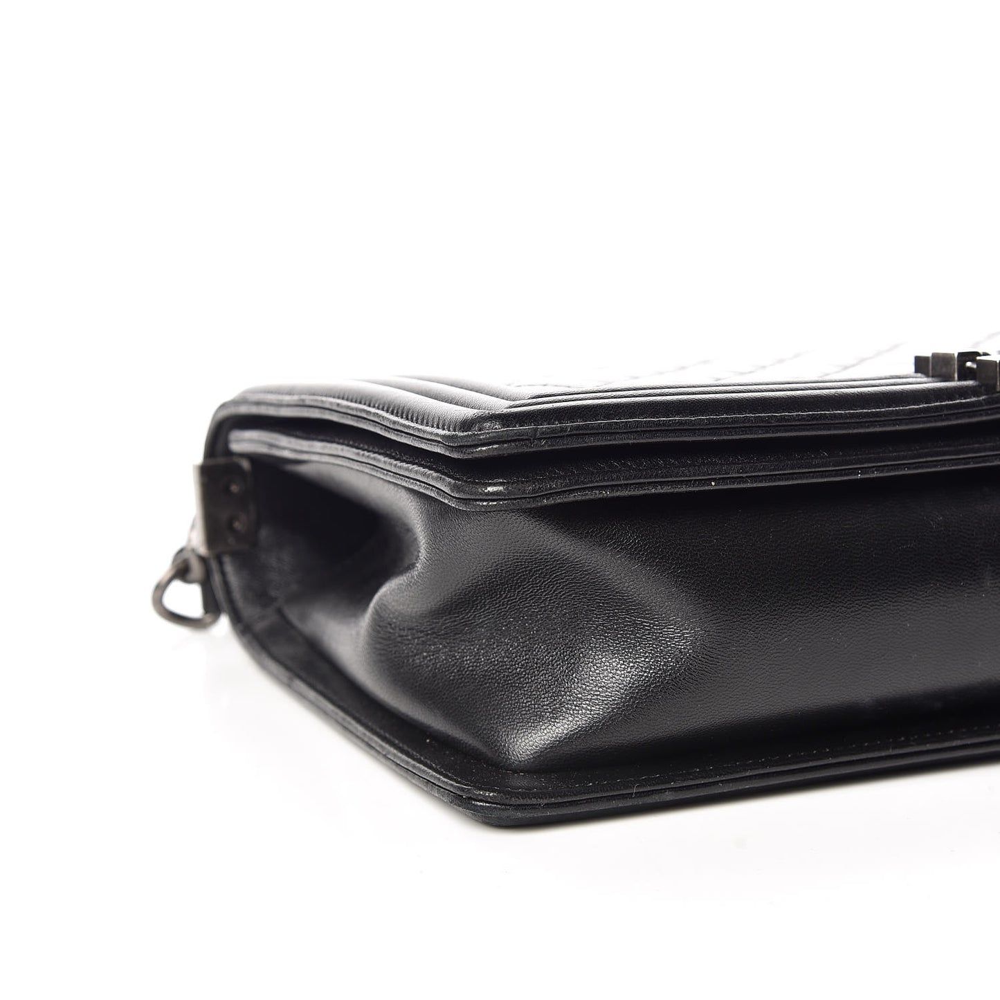 Lambskin Quilted New Medium Boy Flap Black
