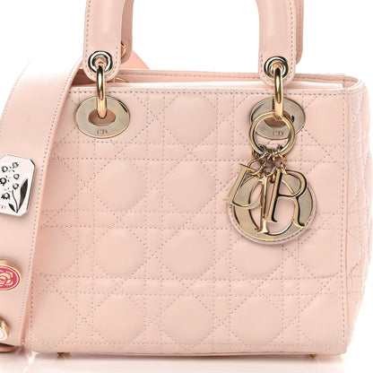Christian Dior Lambskin Cannage Small Lucky Badges My Lady Dior Pink 8 of 16