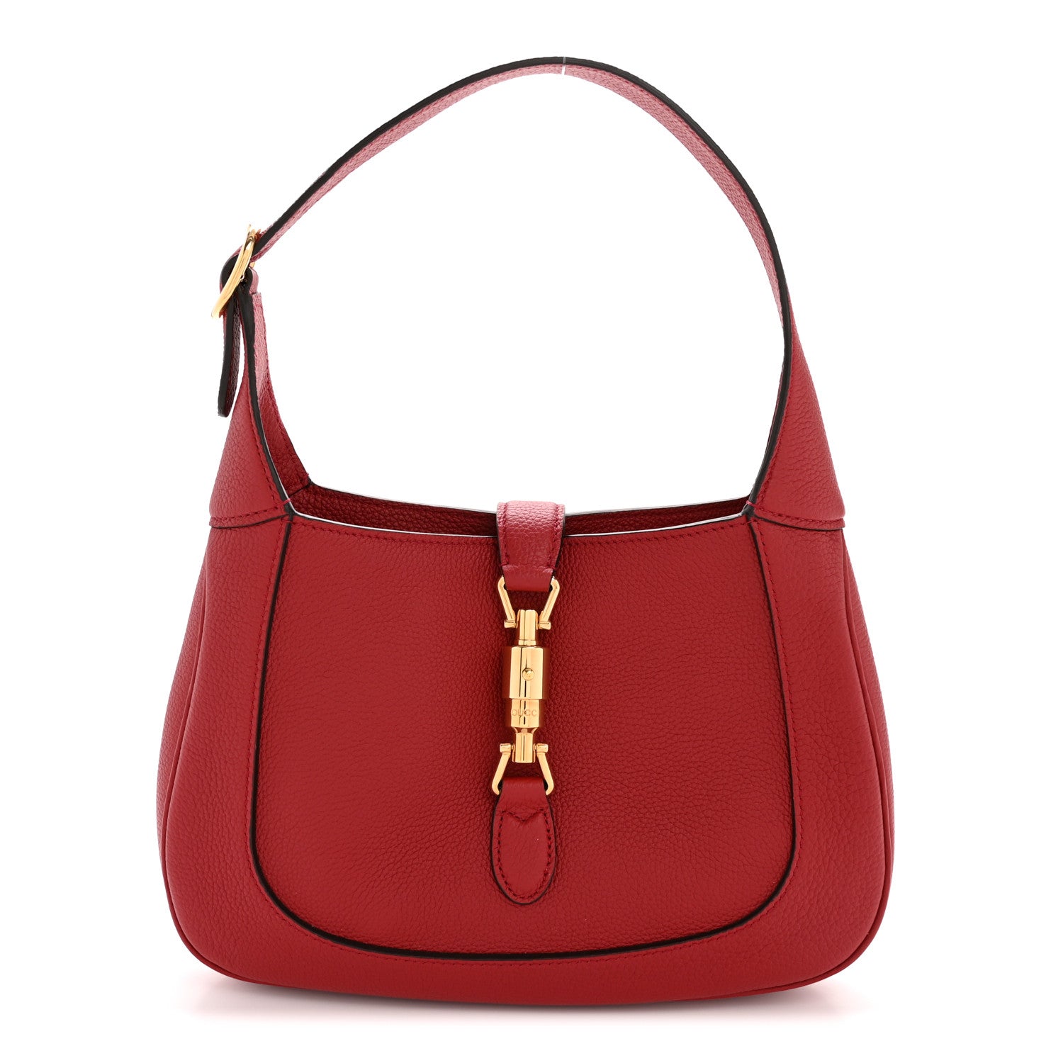Gucci Ancora Calfskin Small Jackie 1961 Hobo Red 1 of 12