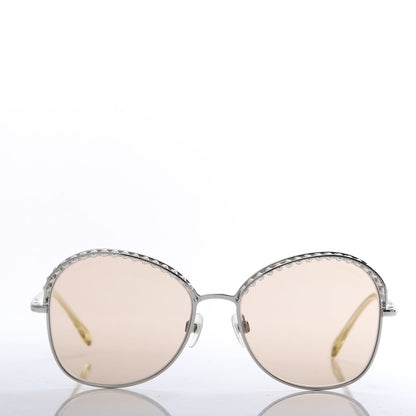 Chanel Pearl Sunglasses 4246-H Silver Beige 2 of 8