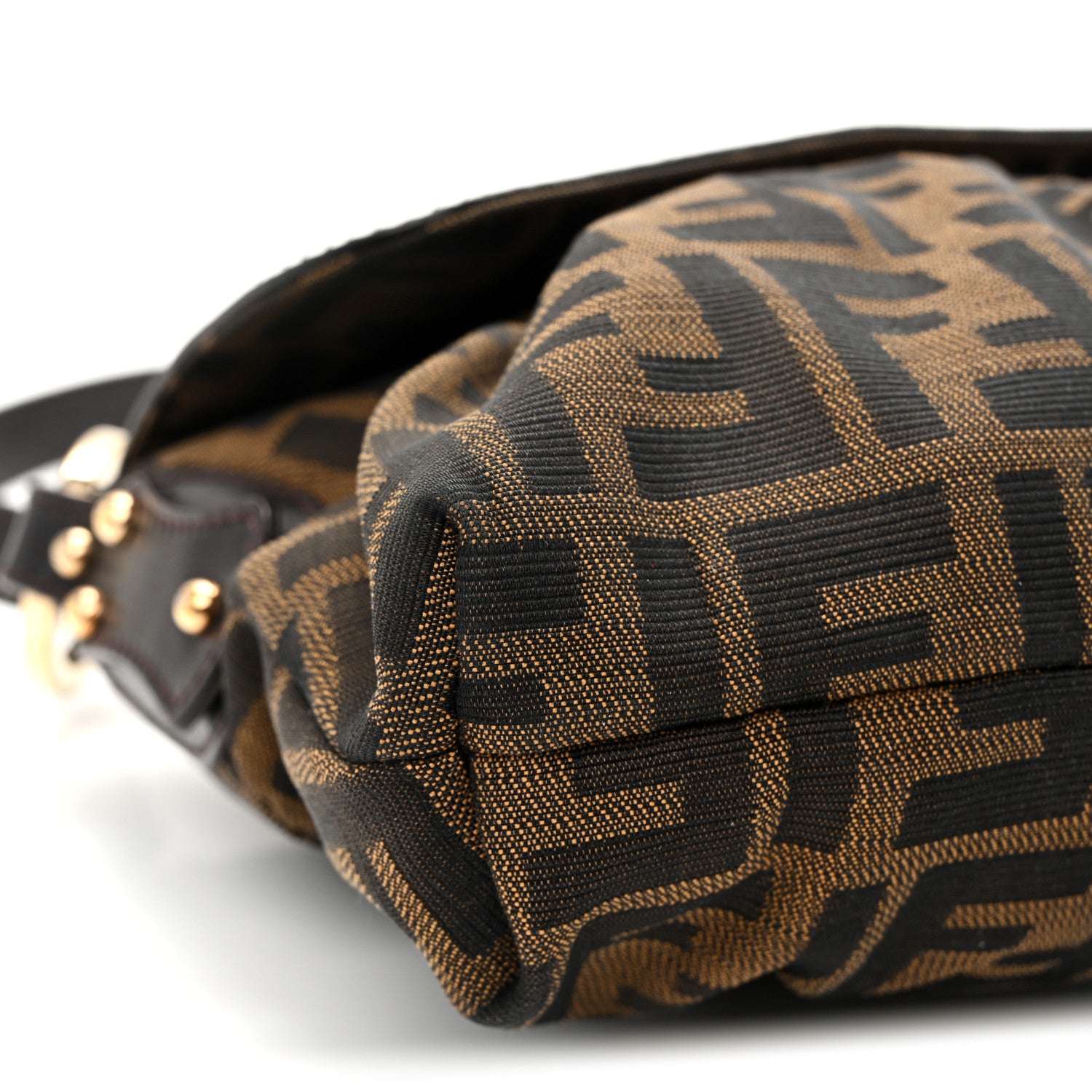Fendi Zucca Small Chef Shoulder Bag Tobacco 8 of 11