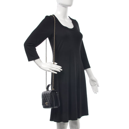 Chanel Lambskin Quilted Mini Citizen Chic Flap Black 2 of 11