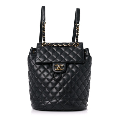 Chanel Calfskin Quilted Small Urban Spirit Backpack Black 1 of 21