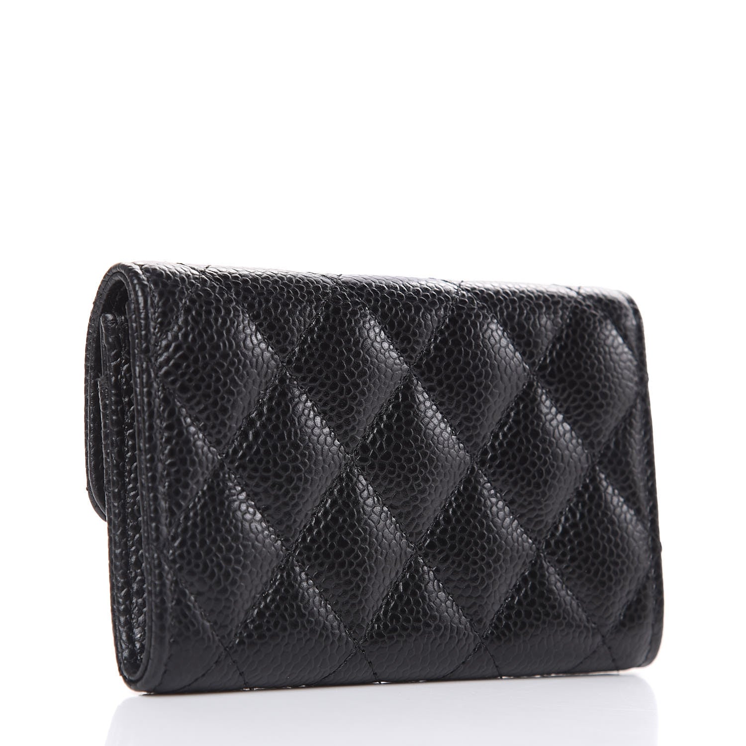 Chanel Caviar Quilted Flap Card Holder Black 3 of 9