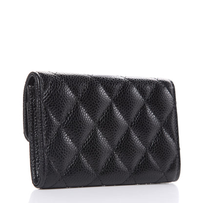 Chanel Caviar Quilted Flap Card Holder Black 3 of 9