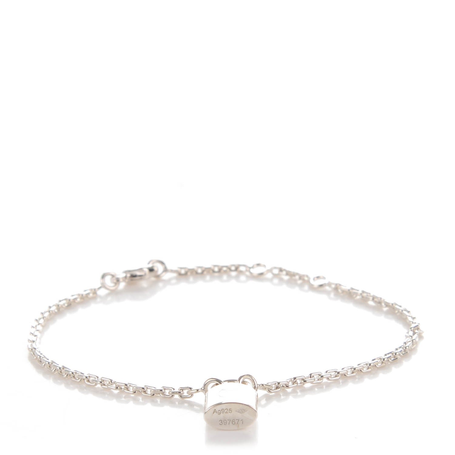 Louis Vuitton Sterling Silver Lockit Bracelet 1 of 5