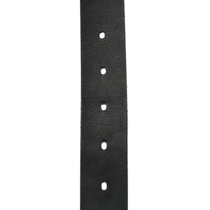 Saint Laurent Calfskin Embossed Monogram Celtique Belt 85 34 Black 3 of 9
