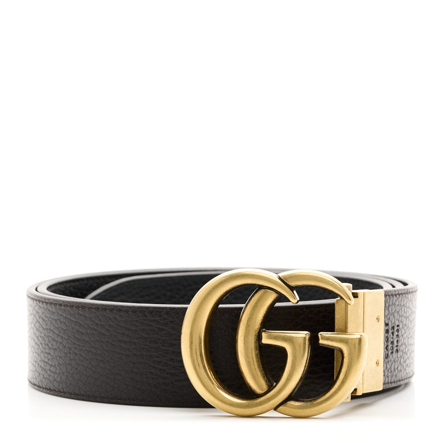 Calfskin Double G Reversible Belt 105 42 Black Cocoa