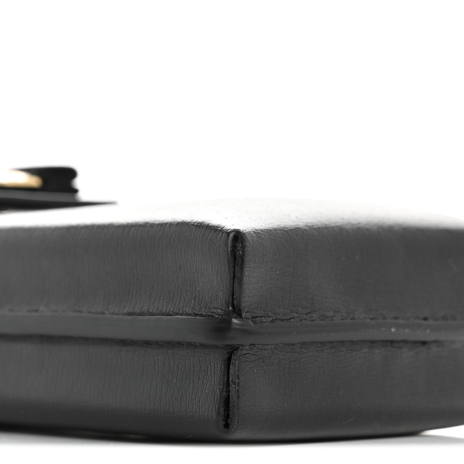 Salvatore Ferragamo Calfskin Vara Bow Phone Holder Black 9 of 11