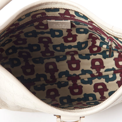 Gucci Guccissima Medium Abbey D Ring Hobo Off White 4 of 8
