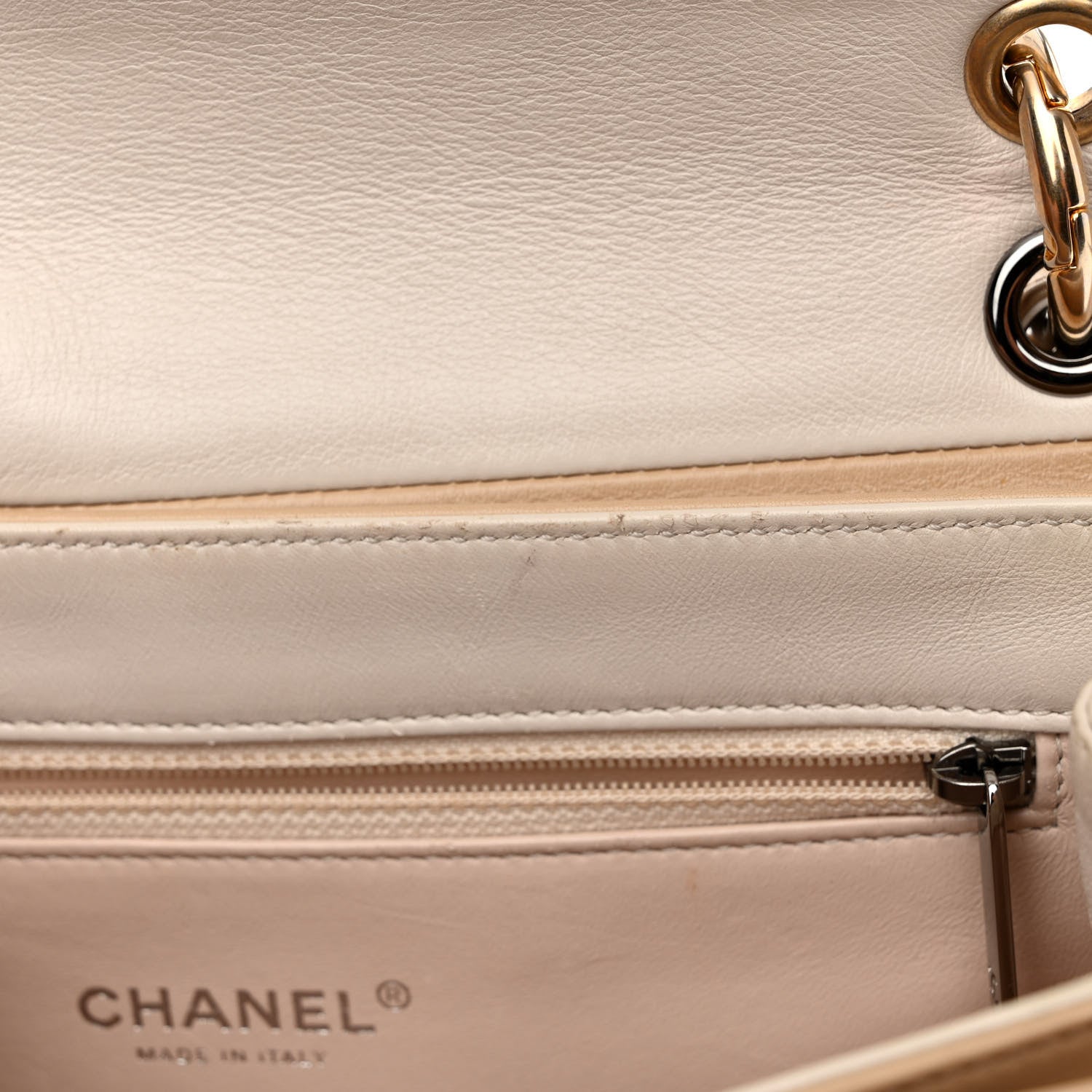 Chanel Calfskin Stitched Flap White 13 of 15