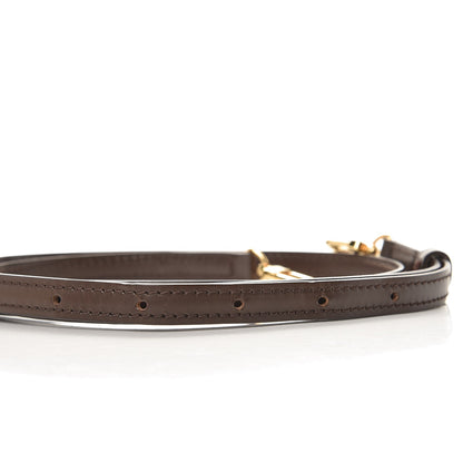 Louis Vuitton Calfskin 16mm Adjustable Shoulder Strap Brown 2 of 4