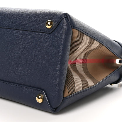 Burberry Derby Calfskin Vintage Check Medium Banner Tote Regency Blue 11 of 11