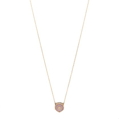 Gucci 18K Yellow Gold Diamond Pink Opal Le Marche Des Merveilles Feline Pendant Necklace 1 of 5