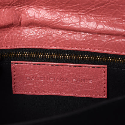 Balenciaga Agneau Classic Hardware Envelope Clutch Rose Bonbon 5 of 7