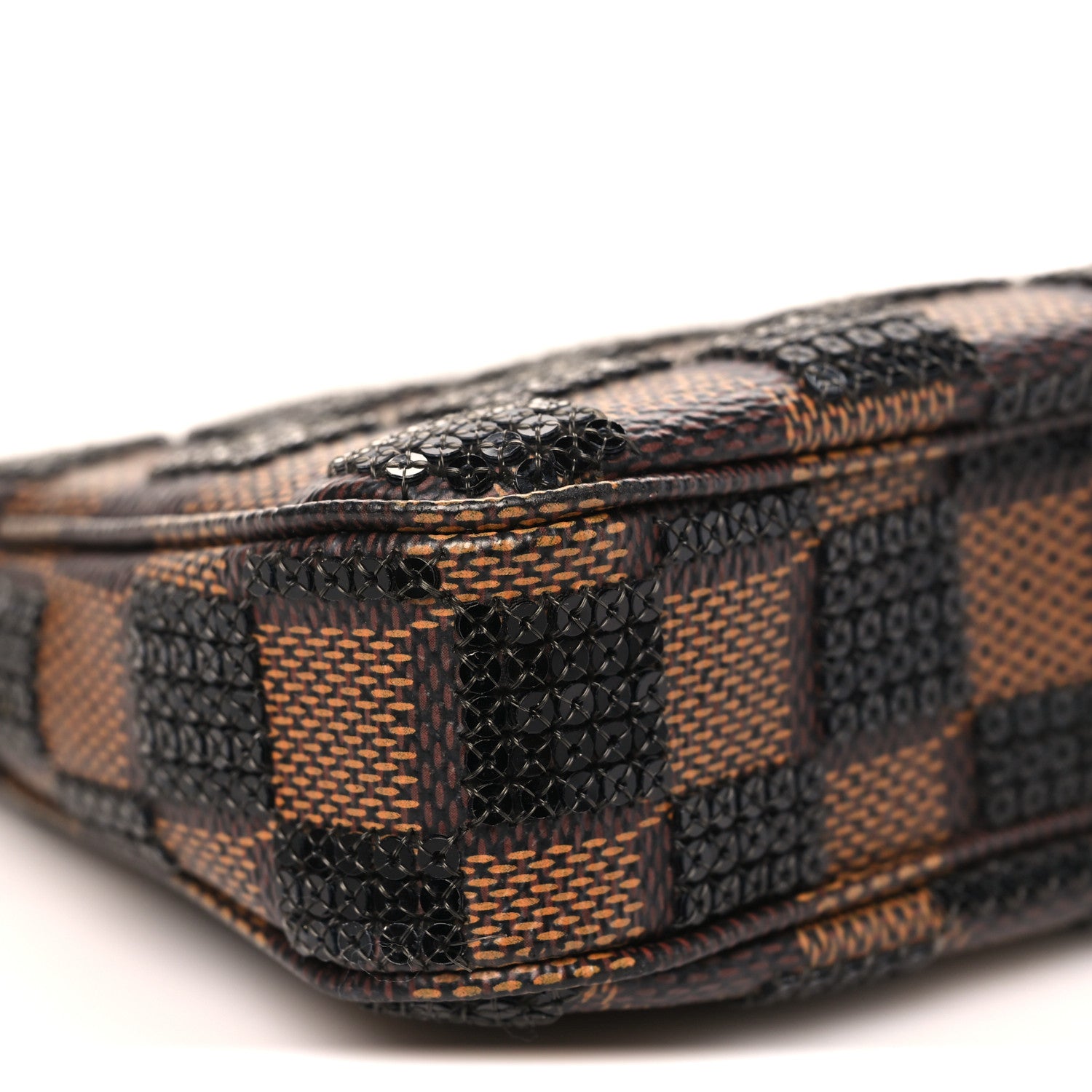 Louis Vuitton Damier Paillettes Mini Pochette Accessories Black 7 of 8