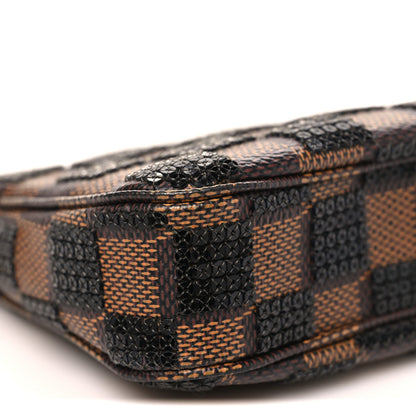 Louis Vuitton Damier Paillettes Mini Pochette Accessories Black 7 of 8