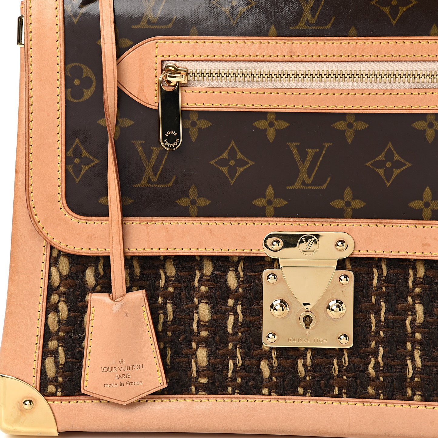 Monogram Ambre Tweedy Zip GM