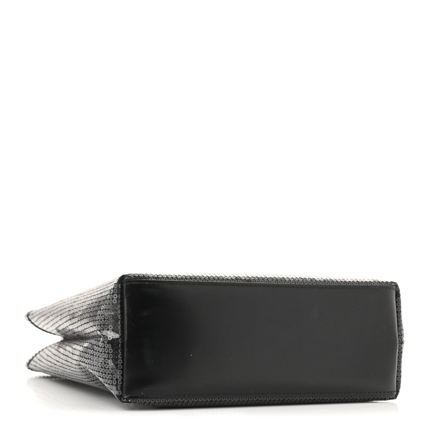 Sequin Rete Paillettes Small Tote Bag Black