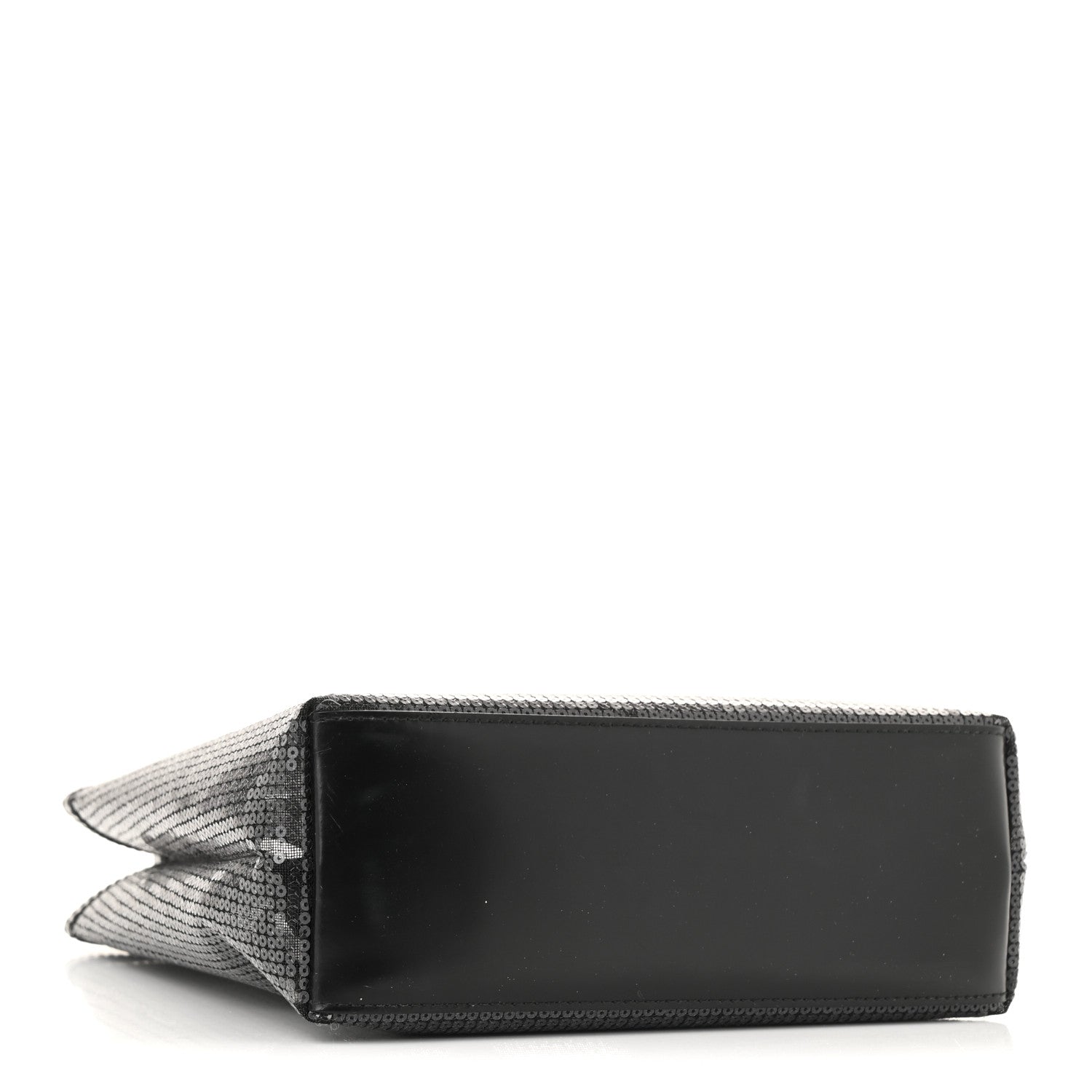 Prada Sequin Rete Paillettes Small Tote Bag Black 5 of 15