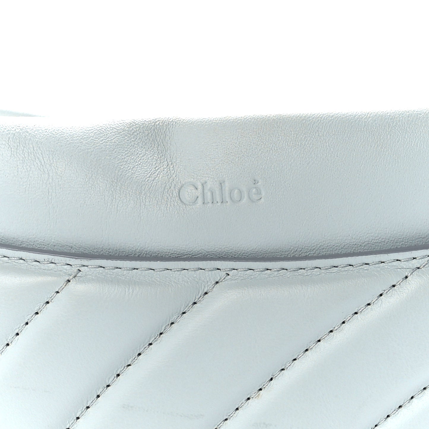 Smooth Calfskin Quilted Medium Roy Clutch Airy Grey