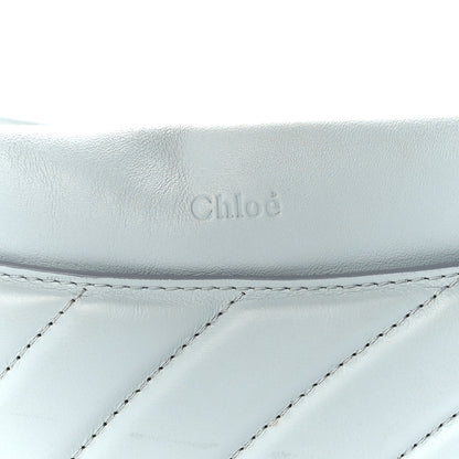Chloe Smooth Calfskin Quilted Medium Roy Clutch Airy Grey 8 of 12