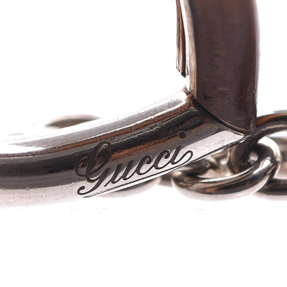 Gucci Sterling Silver Bamboo Heart Horsebit Bracelet 6 of 7