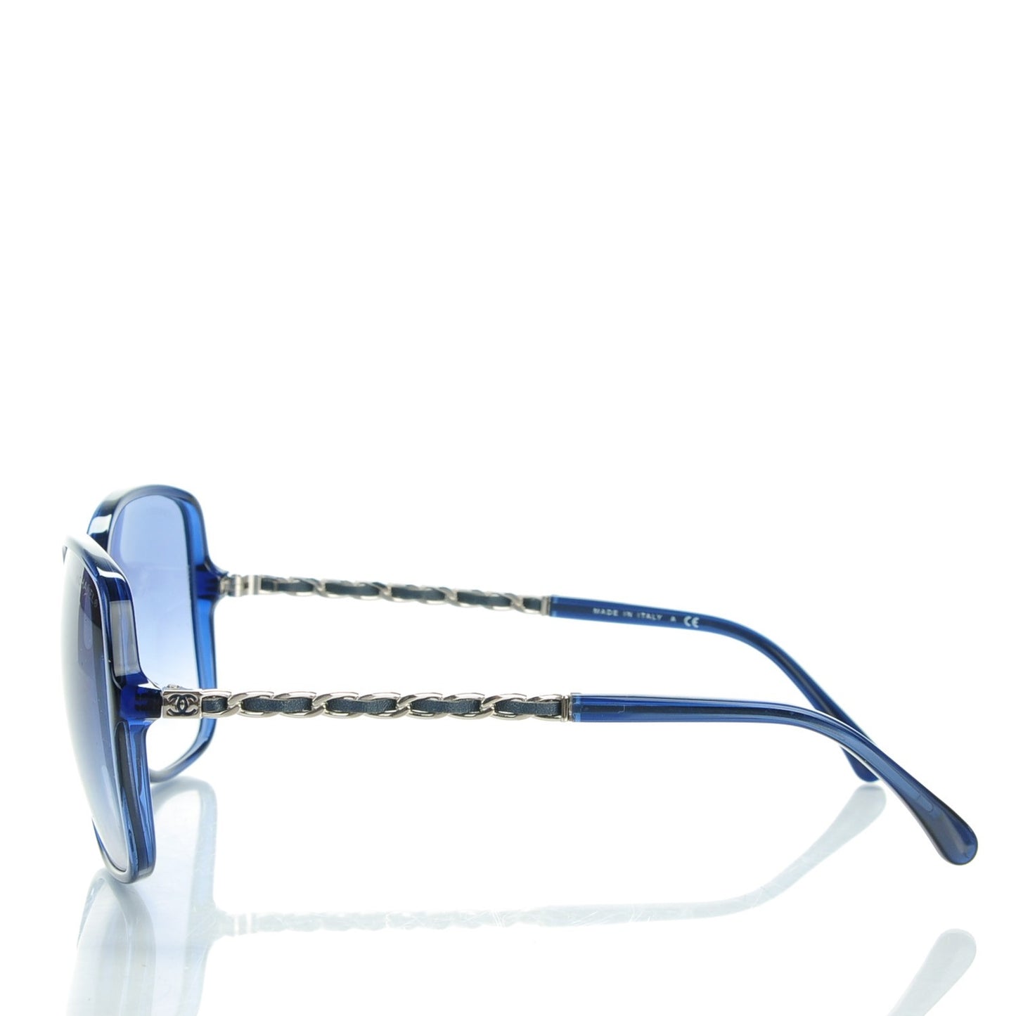 Chain Sunglasses 5210-Q Blue Silver