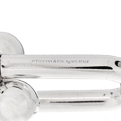 Tiffany Sterling Silver Extra Large HardWear Link Earrings 4 of 5