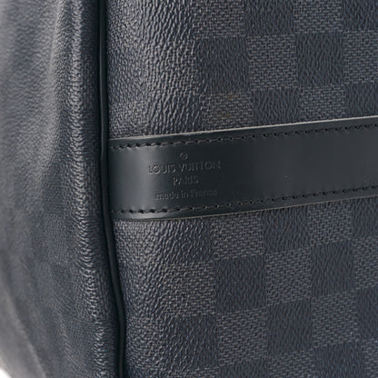 Louis Vuitton Damier Graphite Logo Keepall Bandouliere 50 Gris 5 of 8