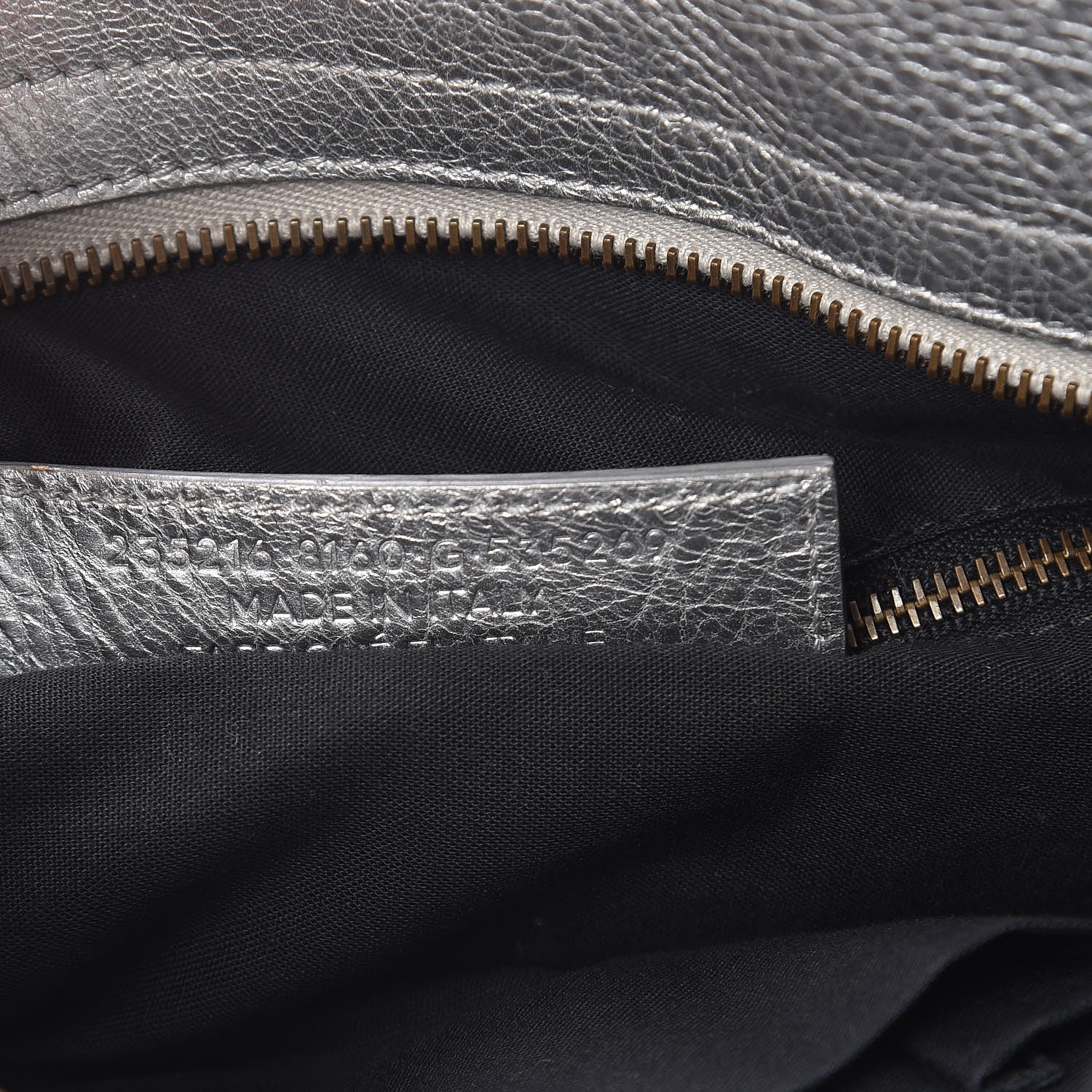 Balenciaga Metallic Agneau Classic Hardware Velo Gris Aluminum 9 of 10