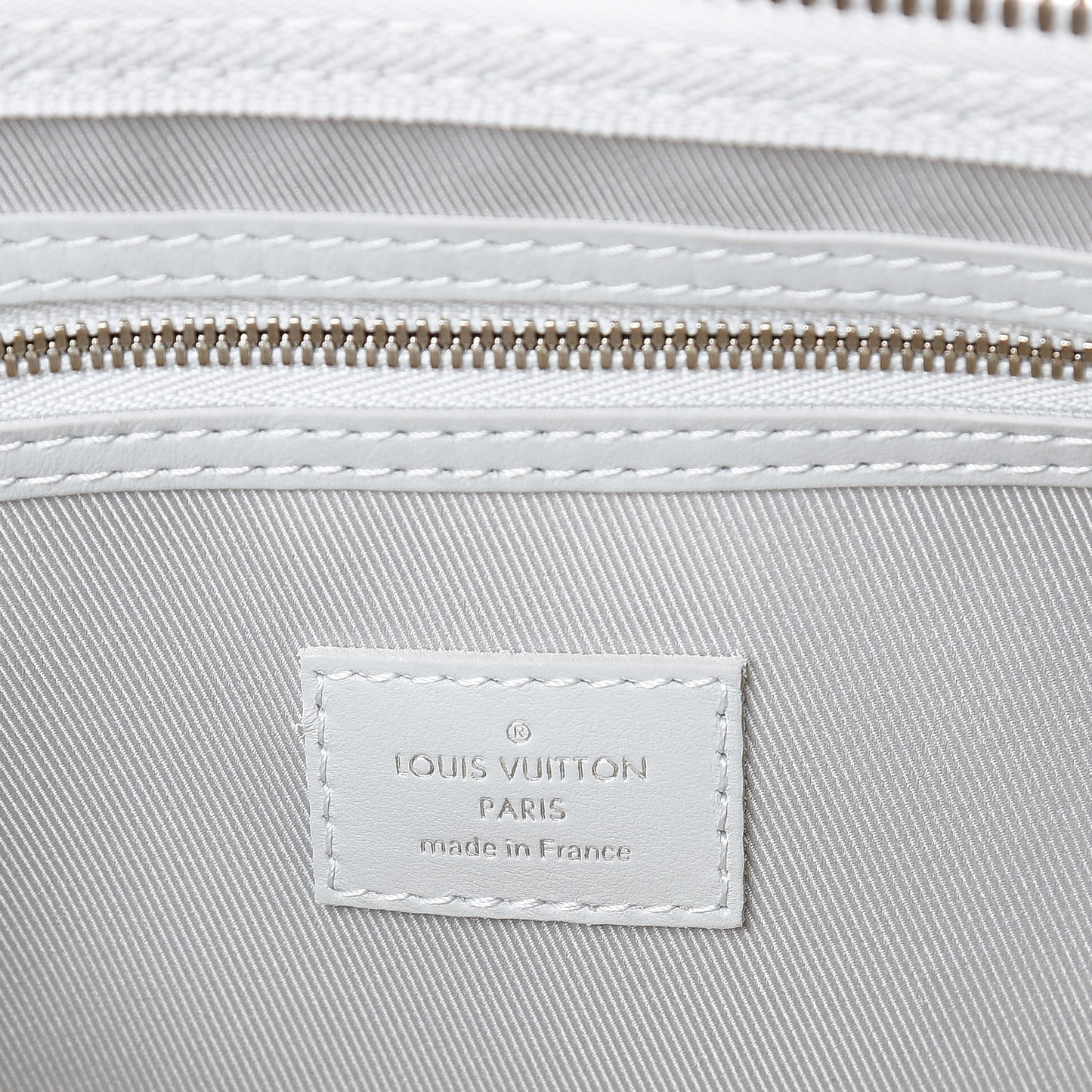 Monogram Logo Keepall Bandouliere 50 White