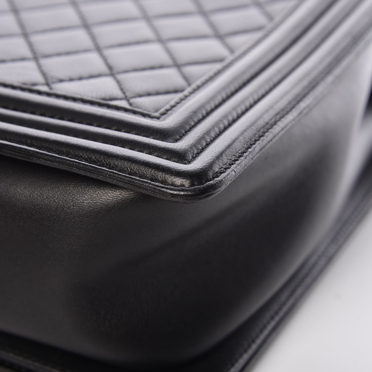 Chanel Lambskin Quilted Large Boy Flap Black 11 of 13
