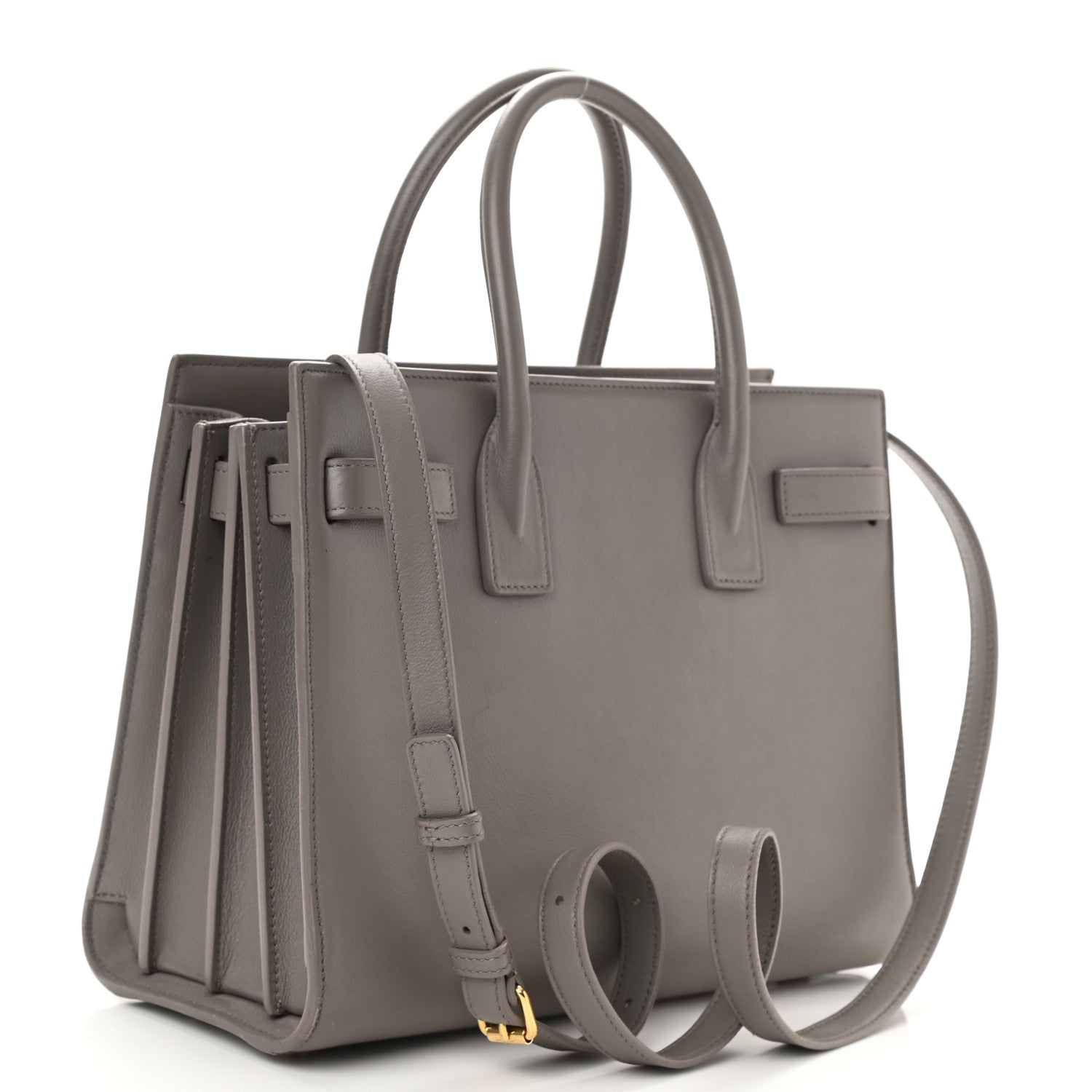 Saint Laurent Calfskin Baby Sac de Jour Fog 2 of 11