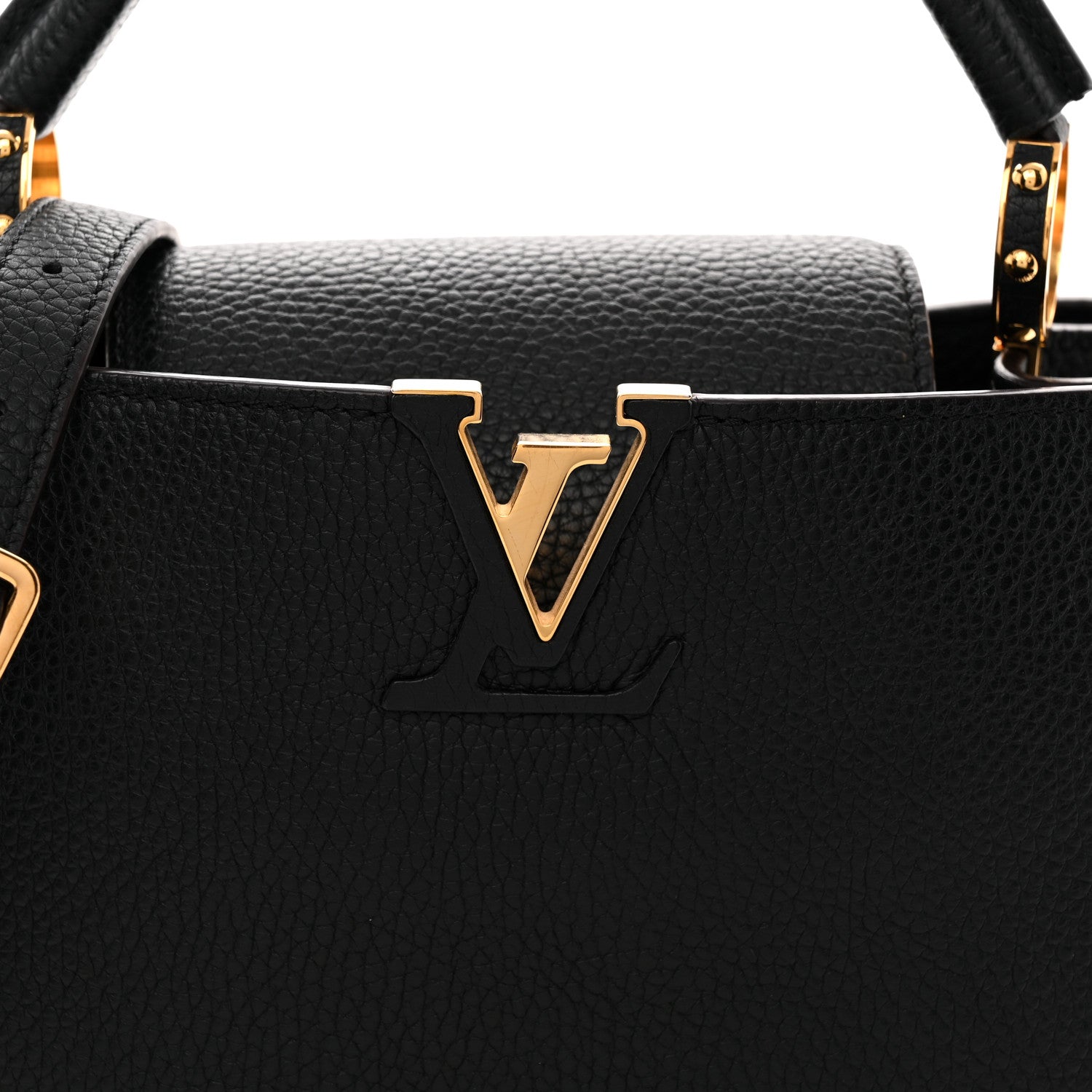 Louis Vuitton Taurillon Capucines BB Black 8 of 10