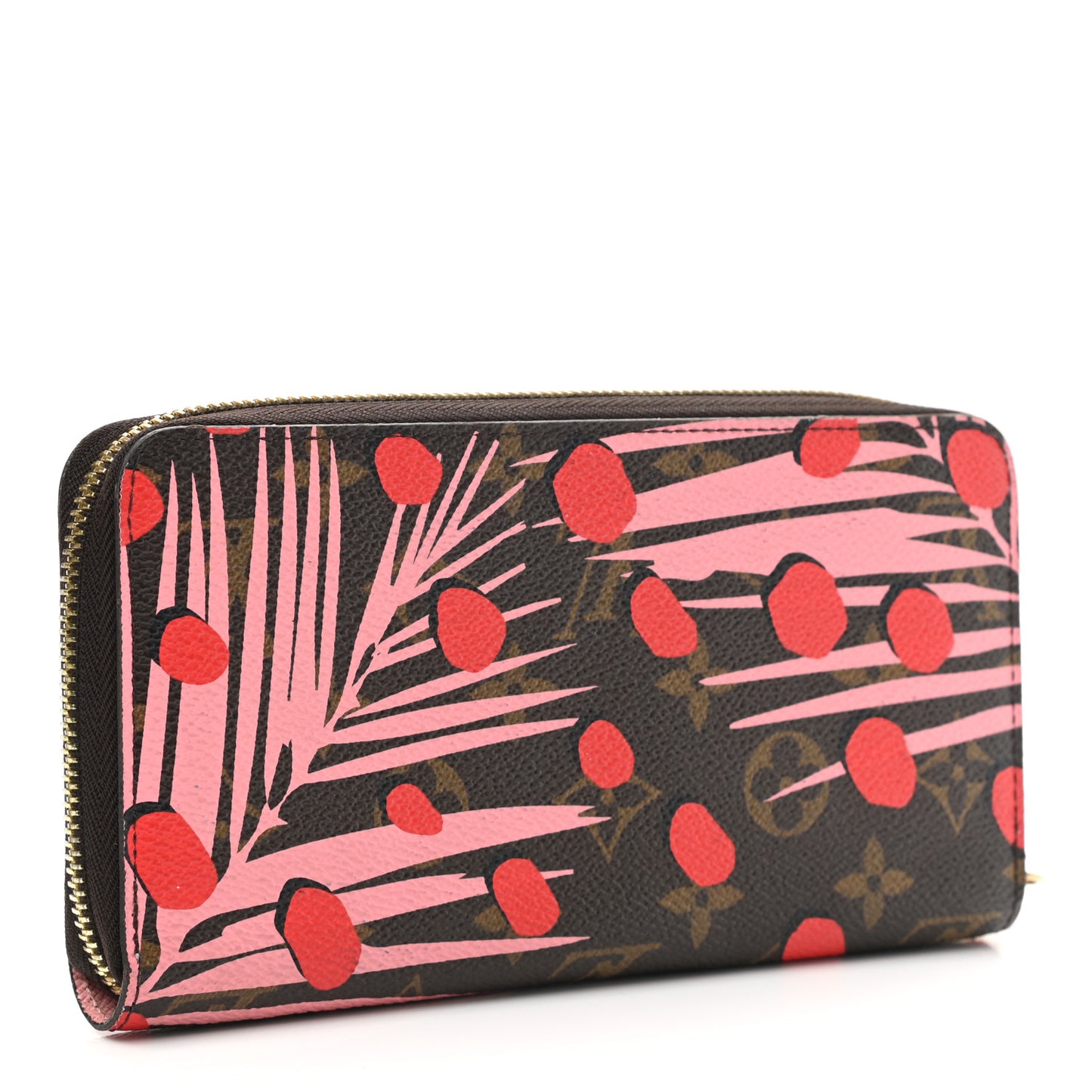 Monogram Jungle Dots Zippy Wallet Sugar Pink Poppy