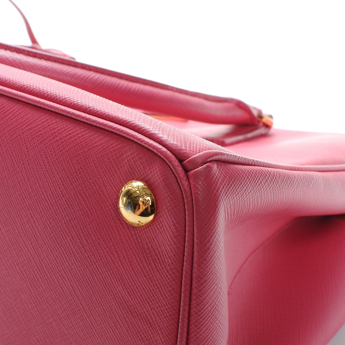 Saffiano Small Galleria Double Zip Tote Peonia