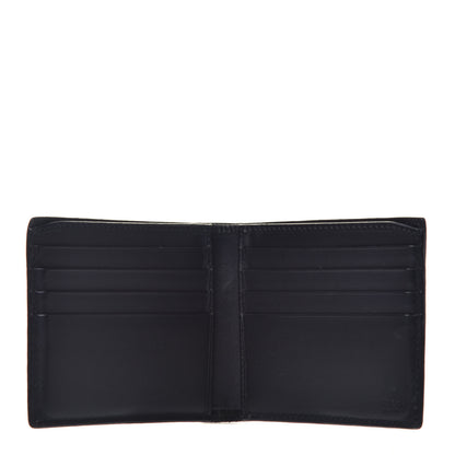 Gucci GG Supreme Monogram Selleria Calfskin Kingsnake Nice Bi-Fold Wallet Beige Ebony Multicolor Black 5 of 6