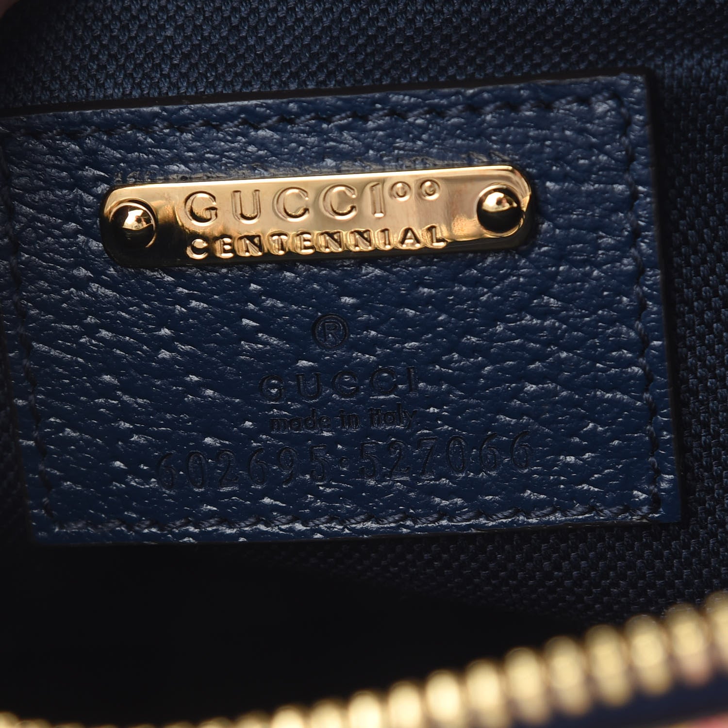 Gucci GG Supreme Kaleidoscope Calfskin Gucci 100 Script Logo Belt Bag 110 44 Blue Orange Multicolor Blue Agata 5 of 8