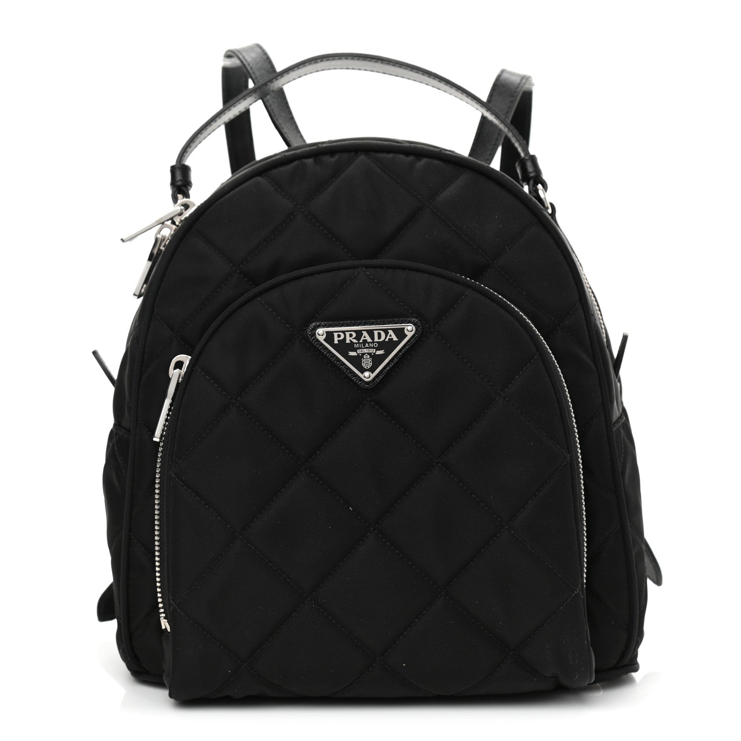 Prada Nylon Tessuto Impuntu Quilted Backpack Black 1 of 7