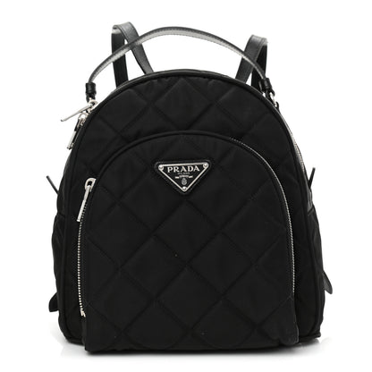 Prada Nylon Tessuto Impuntu Quilted Backpack Black 1 of 7
