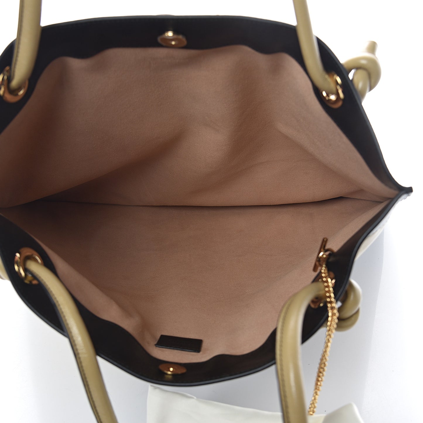 Smooth Calfskin Diagonal Striped Zumi Tote Black Beige